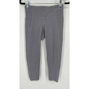 PrAna Vapor Momento Capri Leggings Size XS Mid Rise Pull On Stretch Workout Gray